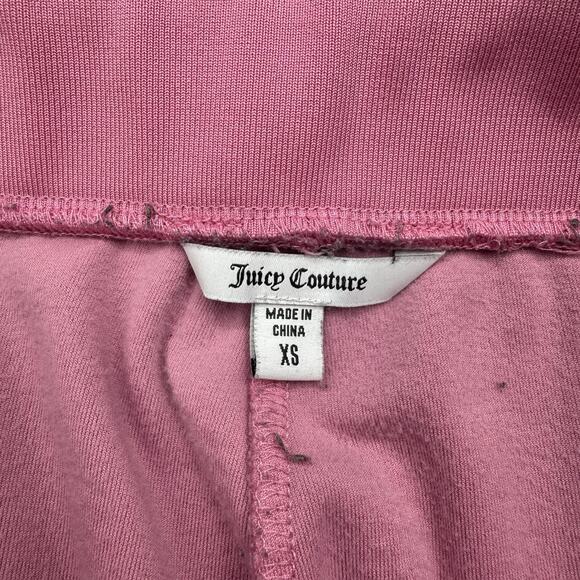 Juicy Couture Velour Rhinestone Logo Sweatpants Womens Extra Small Pink Y2K - Picture 5 of 5